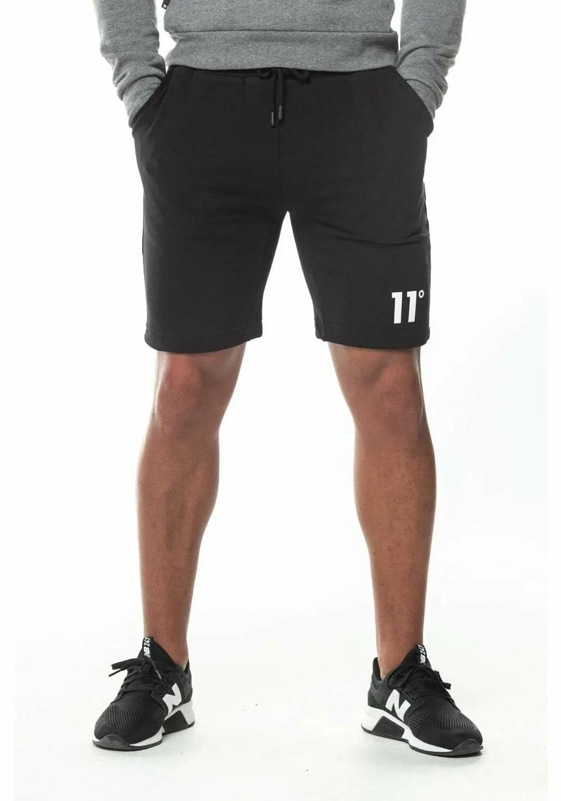 11 Degrees Core Sweat Shorts, Black