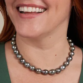 11.2-12.9 mm AA /AAA Tahitian Drop Pearl Necklace