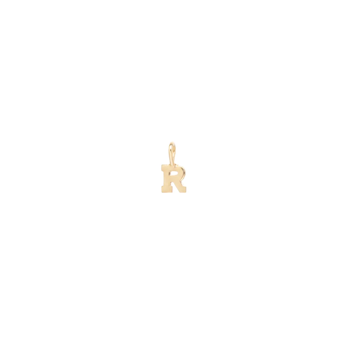 14k Letter Charm Pendant