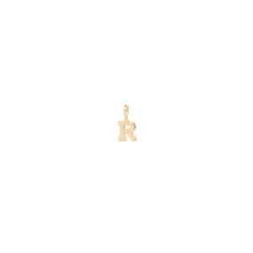 14k Letter Charm Pendant