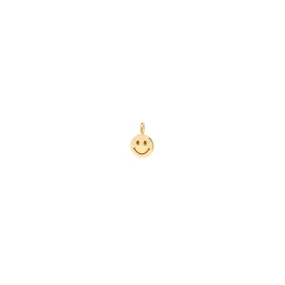 14k Midi Bitty Smiley Face Charm