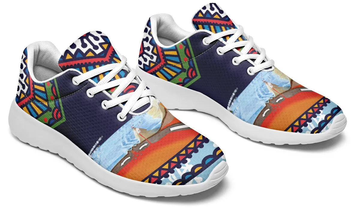 Abstract Tectonic Plates Sneakers