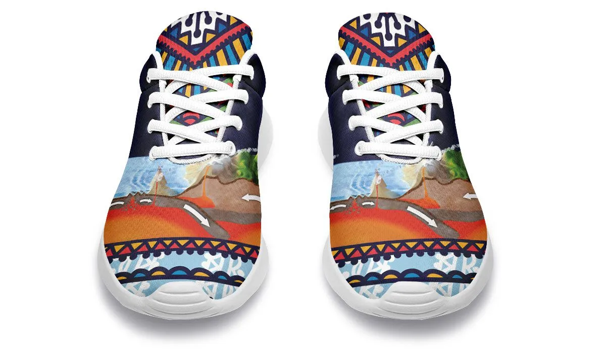 Abstract Tectonic Plates Sneakers