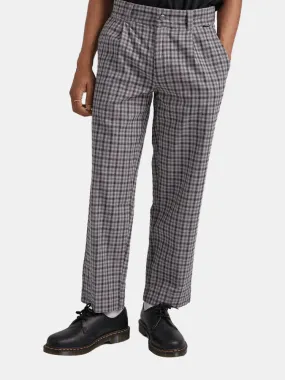 Afends Leverage Hemp Check Pant - Drizzle