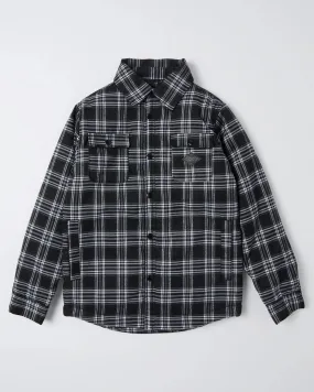 Alphabet Soup Teen Outback Shacket Black Check