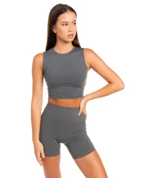 Aura Boxy Tank - Cloud Grey