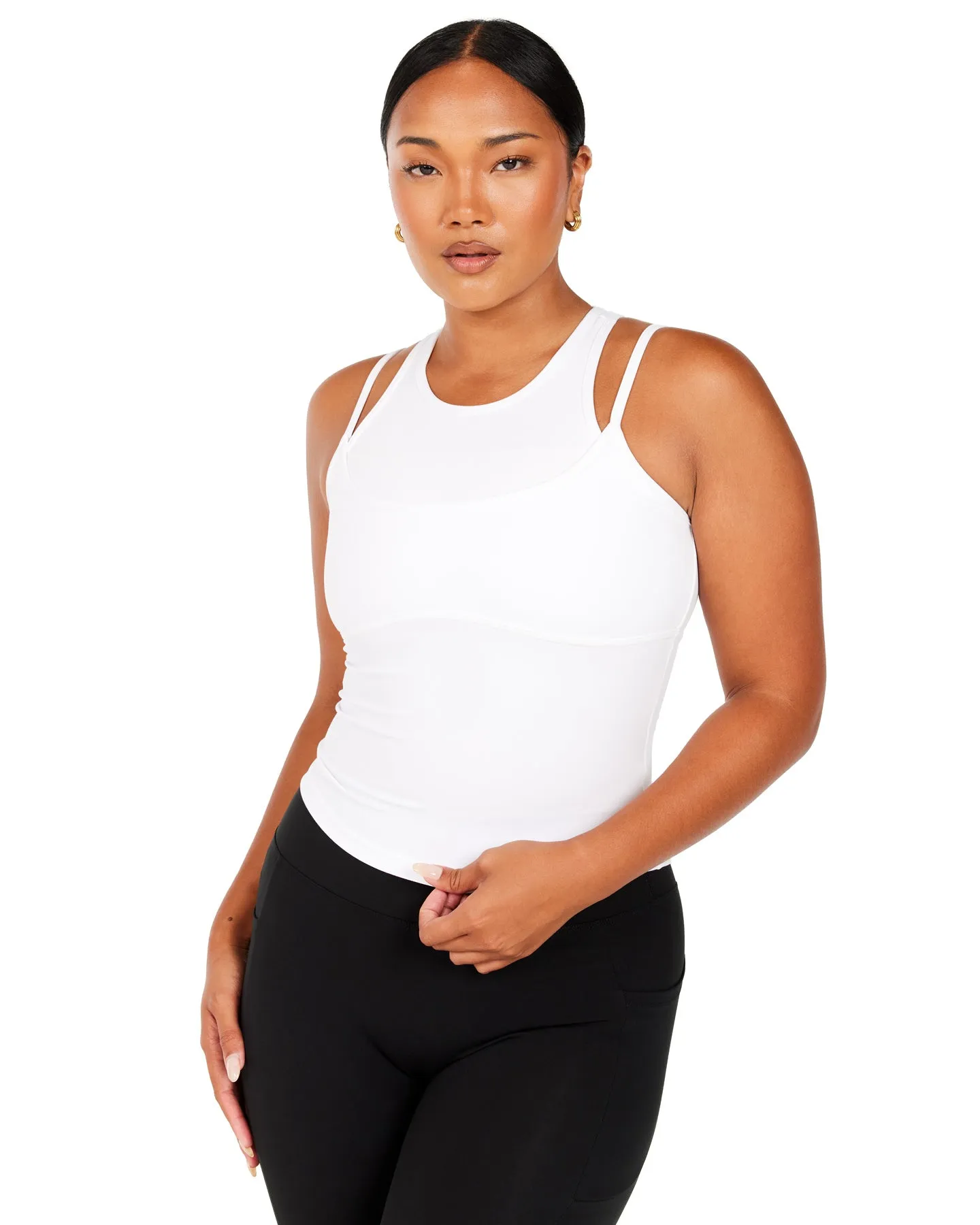 Aura Double Tank - White