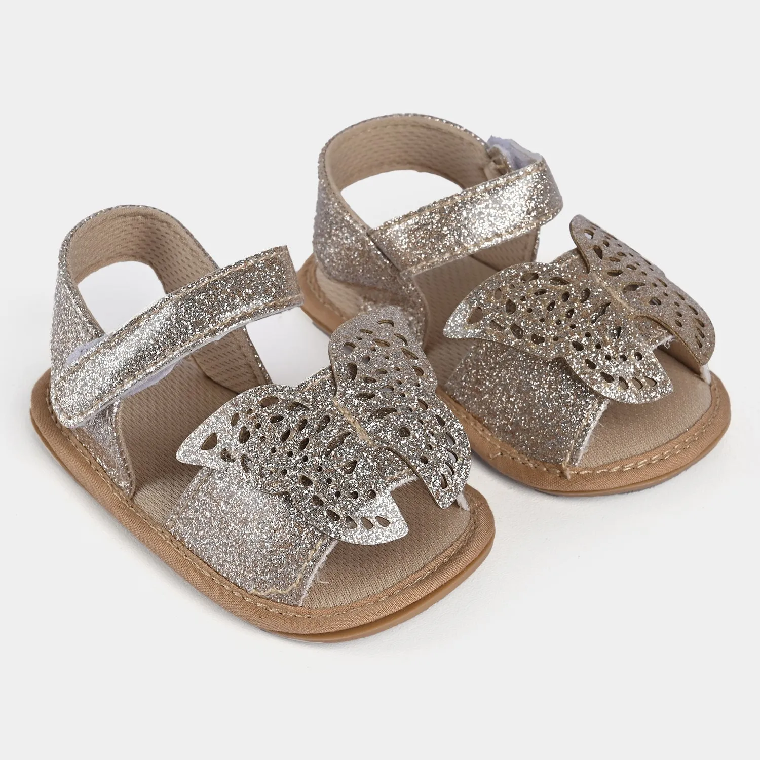 Baby Girls Shoes C-803-Golden