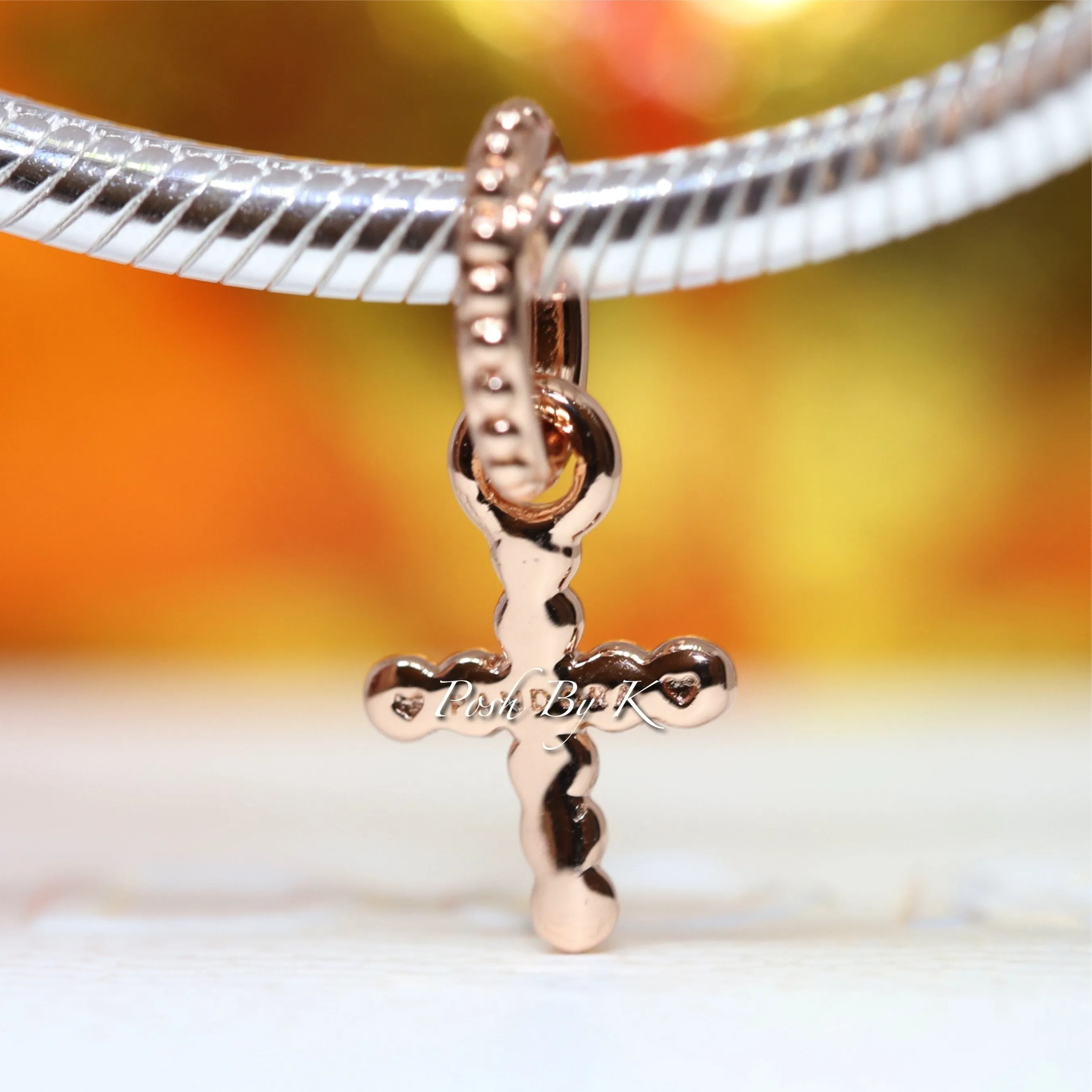 Beaded Cross Dangle Charm 789332C00