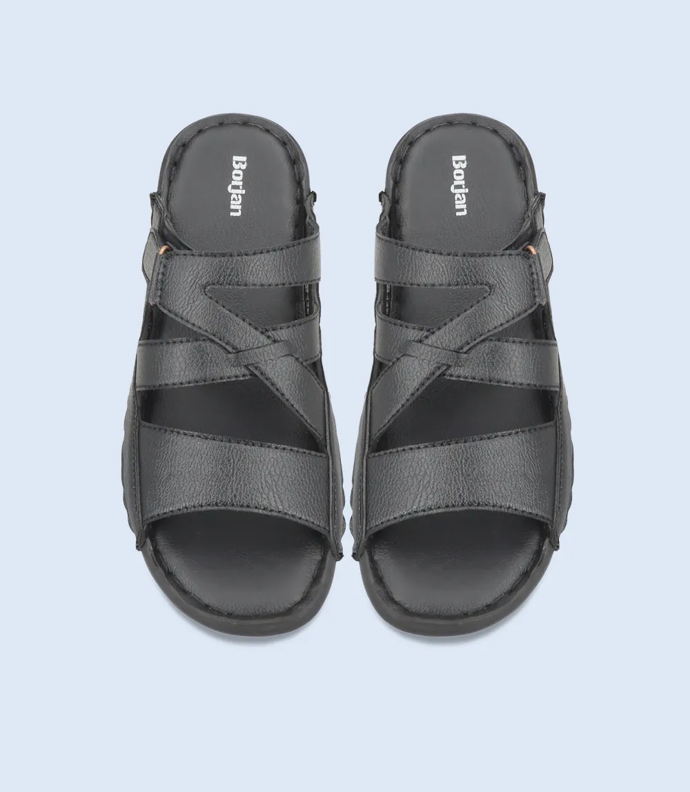 BM5495-BLACK-Men Casual Slipper