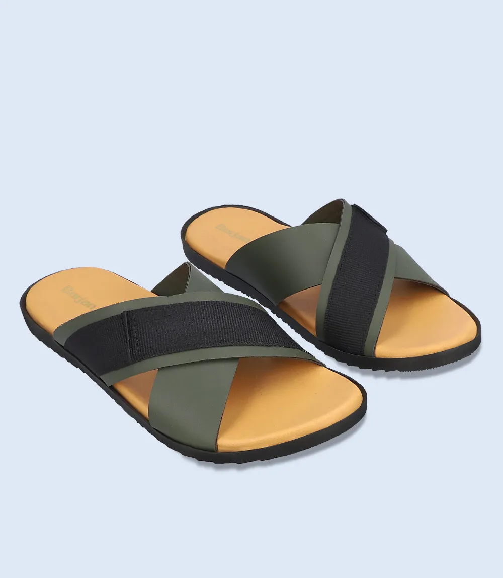 BM5537-OLIVE-Men Slipper