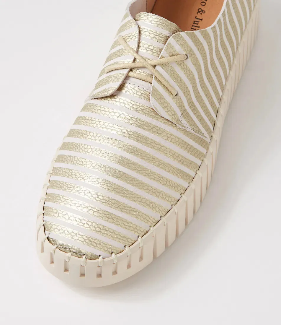 Brenda (Milk & Gold Stripe)