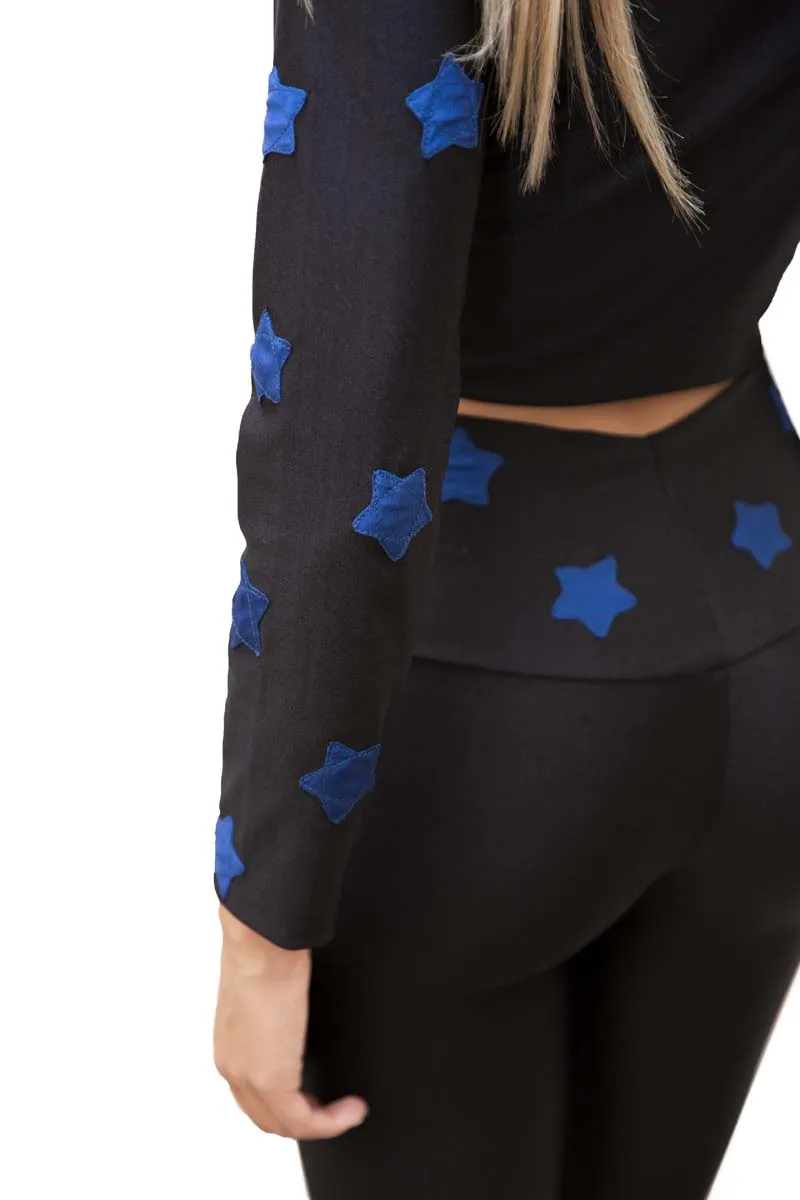 Cloet Leggings con baschina stelle vari colori