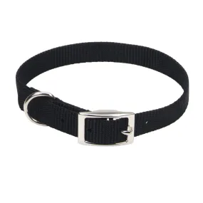 Coastal Single-Ply Dog Collar, Black Small