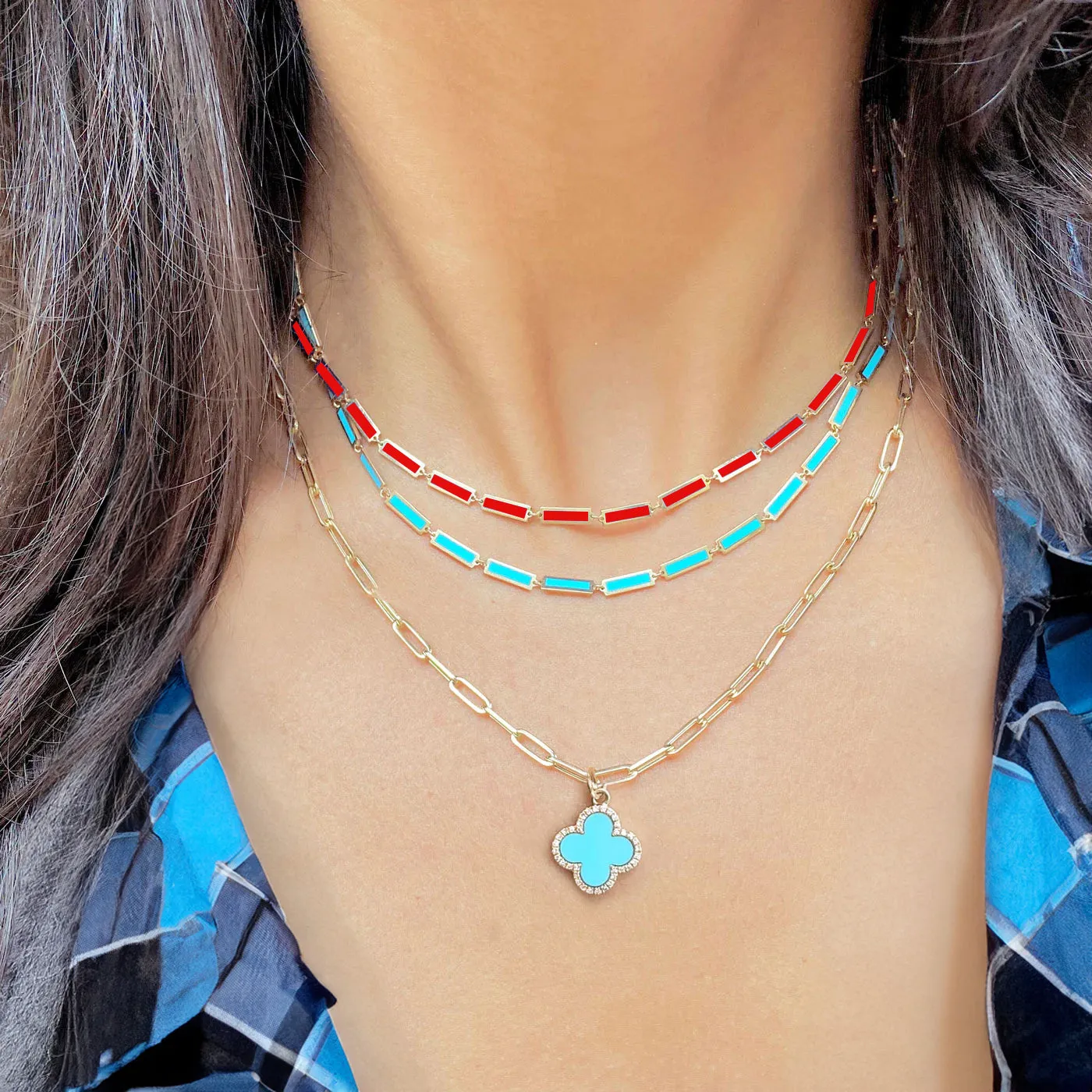 Coral Bar Necklace