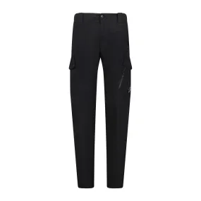 CP COMPANY Stretch Sateen Zip Pocket Cargo Pants Black