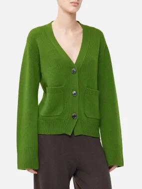 Danni Cashmere Cardigan in Matcha