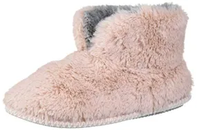 Dearfoams Women's Pile Bootie Slipper, Pink, Medium Standard US Width US