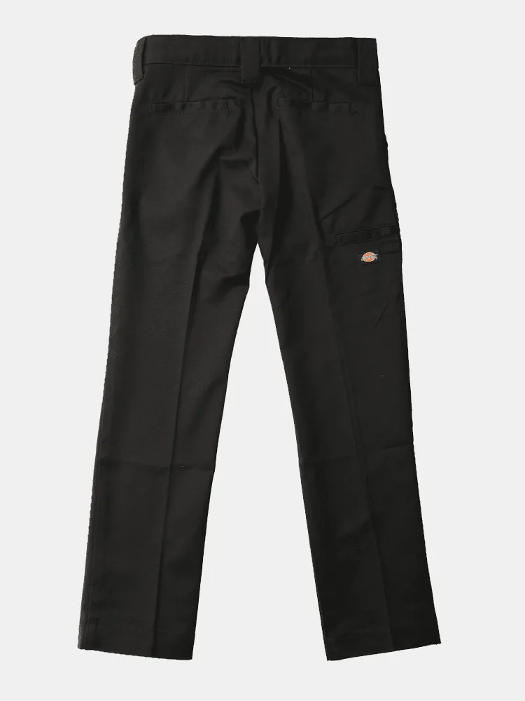 Dickies Boys 801 Skinny Straight Flex Work Pants - Black