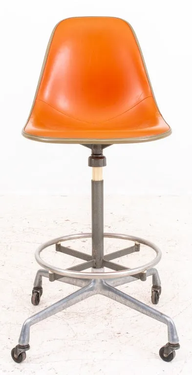 Eames Aluminum Group Shell Bar or Drafting Stools