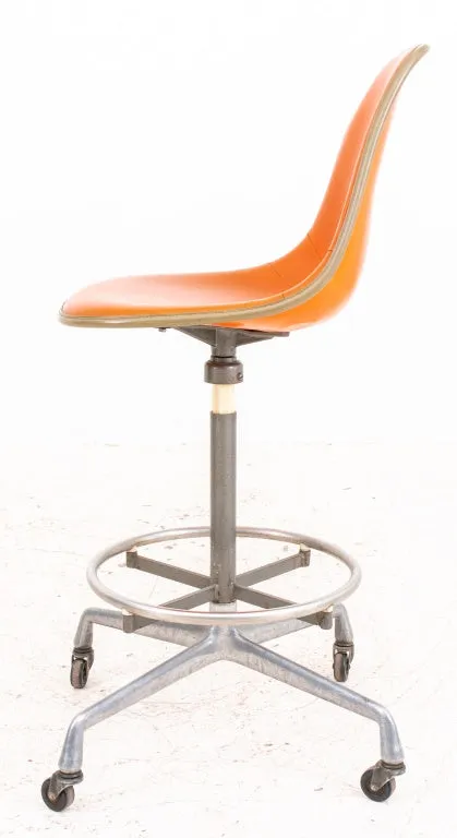 Eames Aluminum Group Shell Bar or Drafting Stools