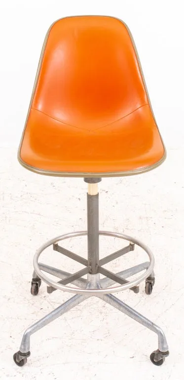 Eames Aluminum Group Shell Bar or Drafting Stools