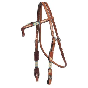 Fort Worth Headstall Mississippi Knotted Browband