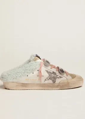 Golden Goose Superstar Sabot Glitter Shearling