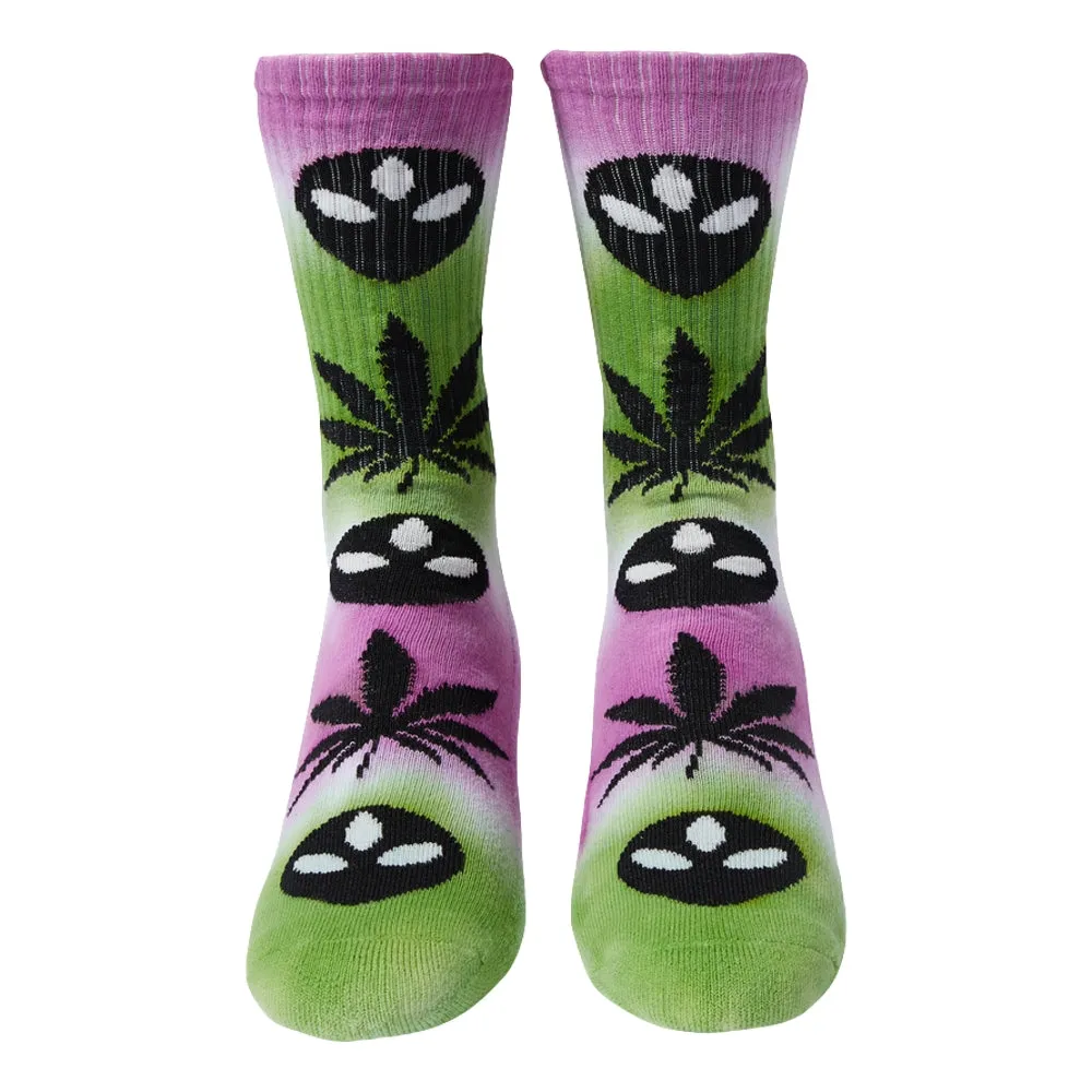 HUF HUF X ALIENLABS CREW SOCK-TIE DYE