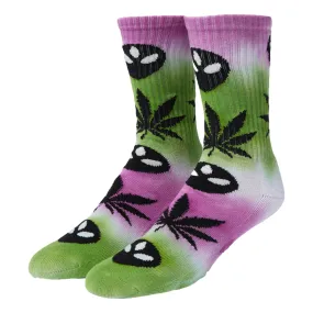 HUF HUF X ALIENLABS CREW SOCK-TIE DYE