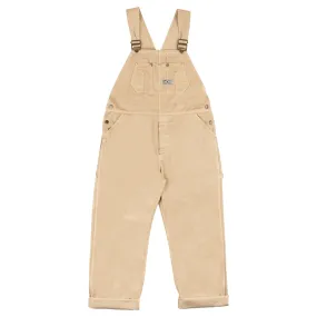 Italian Work Bib Overalls, Herringbone Twill, Khaki