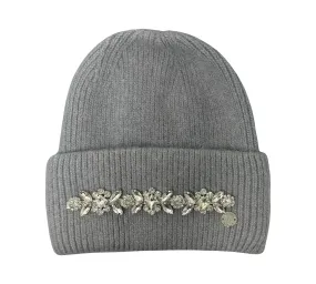 Jewel Beanie Light Grey