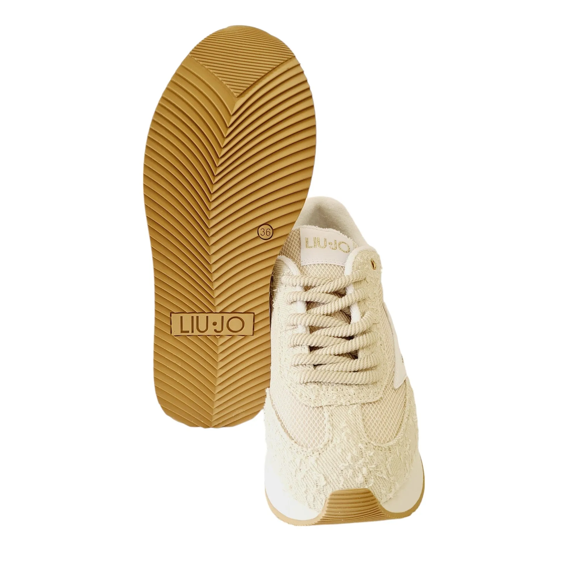 Liu-Jo Sneakers Donna Camoscio Beige Rif.824