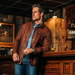 Men's Madison Creek | Sedona Leather Jacket | Bourbon