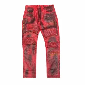 Men's Rafael Jeans In Red Dark Wash