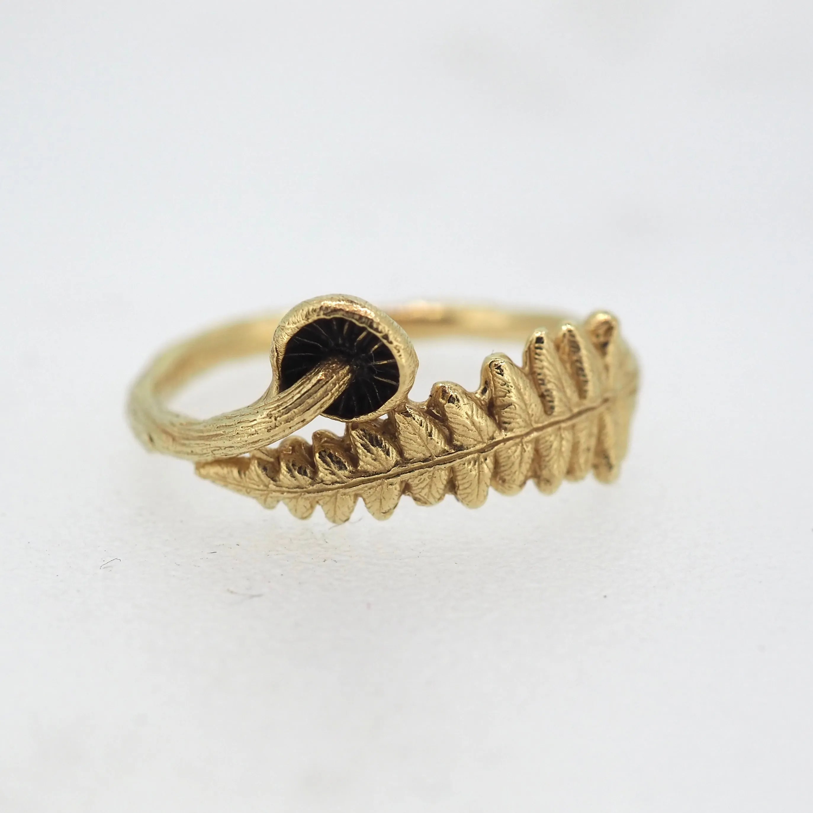 Mushroom and fern ring