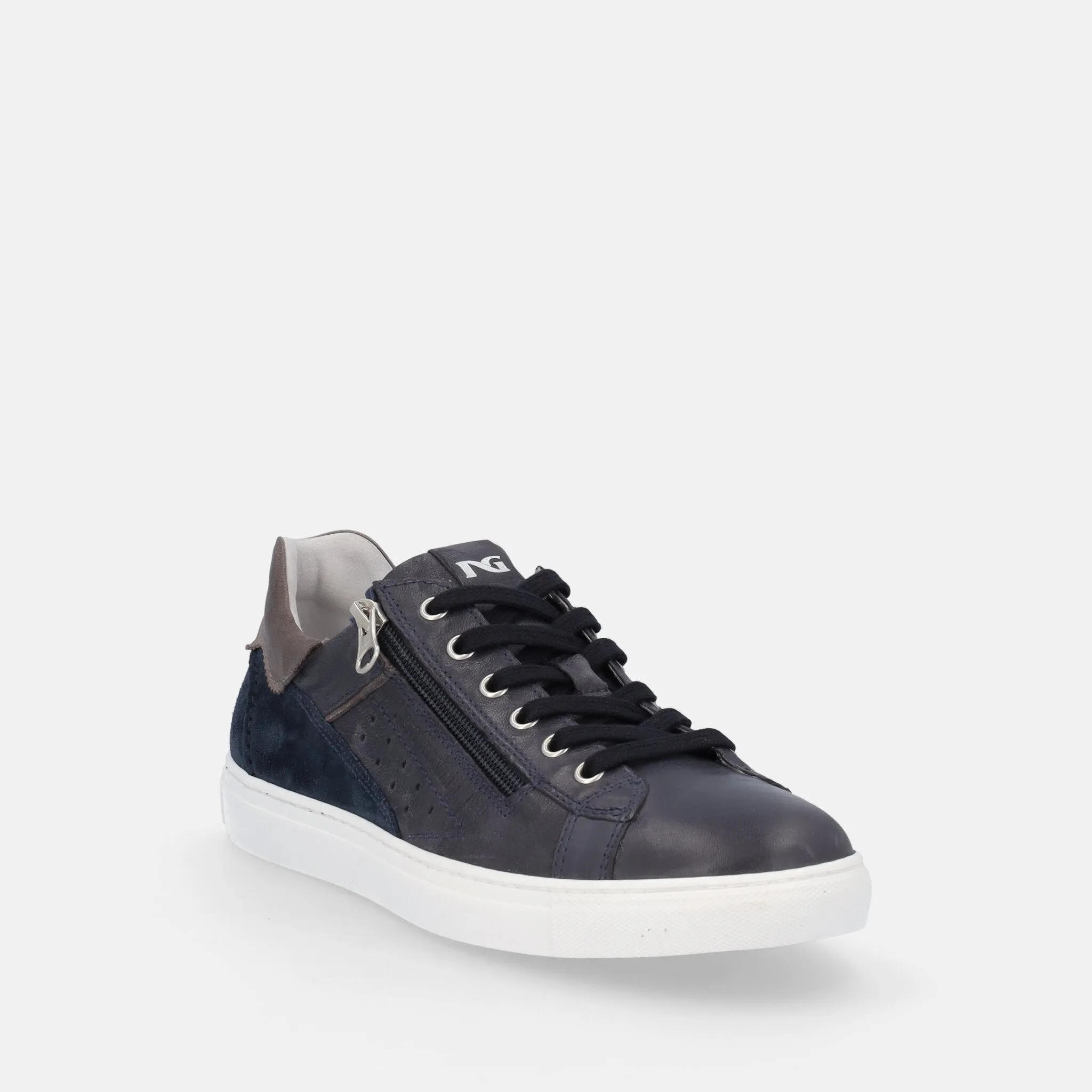 NERO GIARDINI Sneakers zip laterale