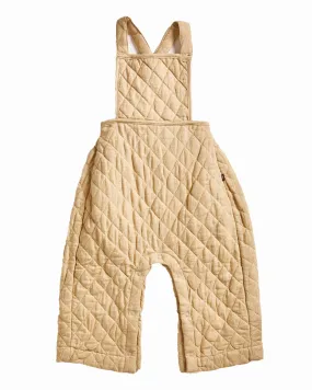 OEUF Handle With Care Quilted Baby Overalls Pants