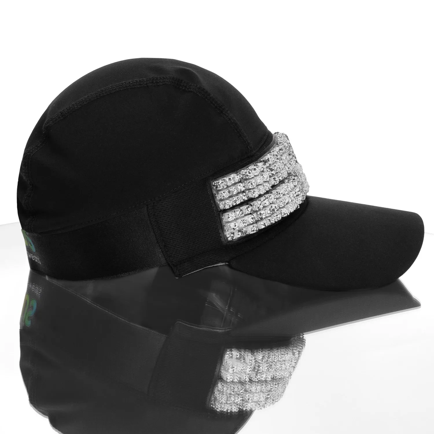 Omius by Headsweats Black Running Hat   Cubes Bundle