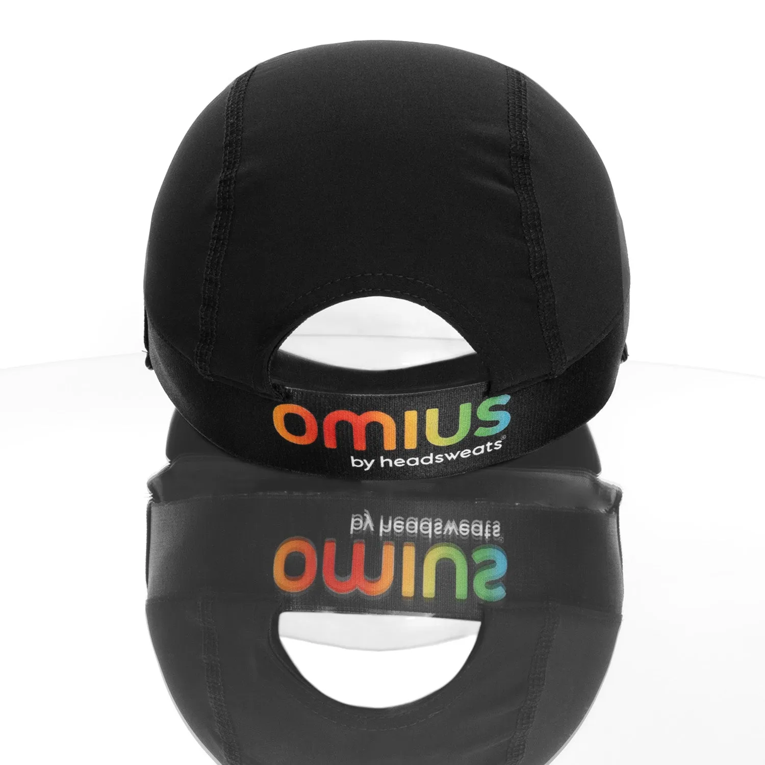 Omius by Headsweats Black Running Hat   Cubes Bundle