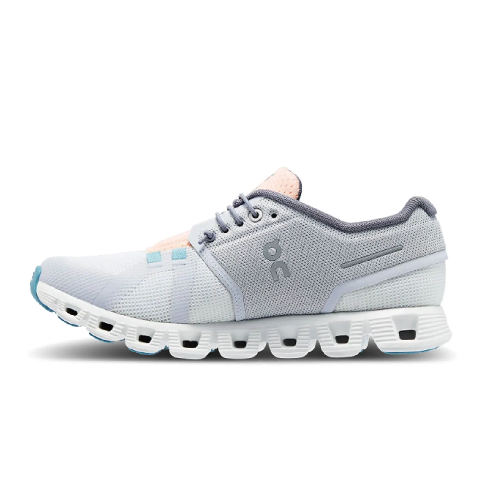 On Running Cloud 5 Push Running Shoe (Women) - Glacier/Undyed-White