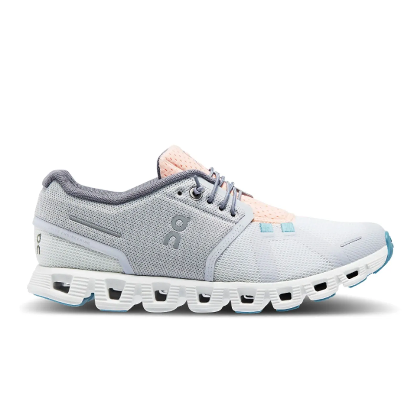 On Running Cloud 5 Push Running Shoe (Women) - Glacier/Undyed-White