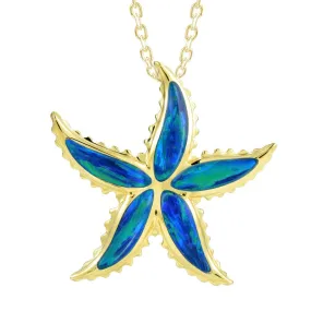 Opal Starfish Pendant