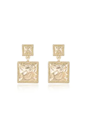 Repeated Square Dangle Earrings