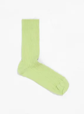 Rib Ankle Socks Green