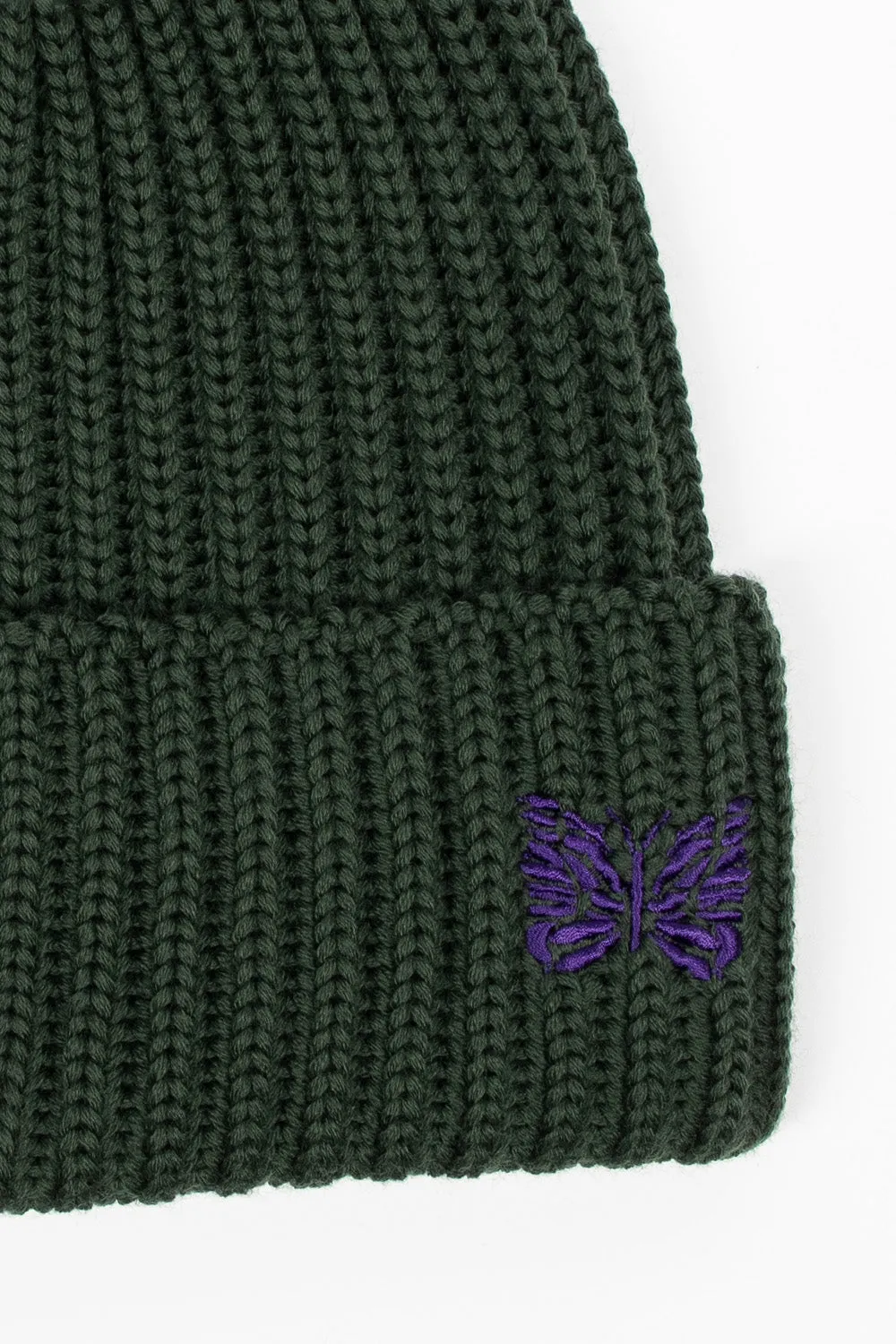 Ribbed Watch Cap Green