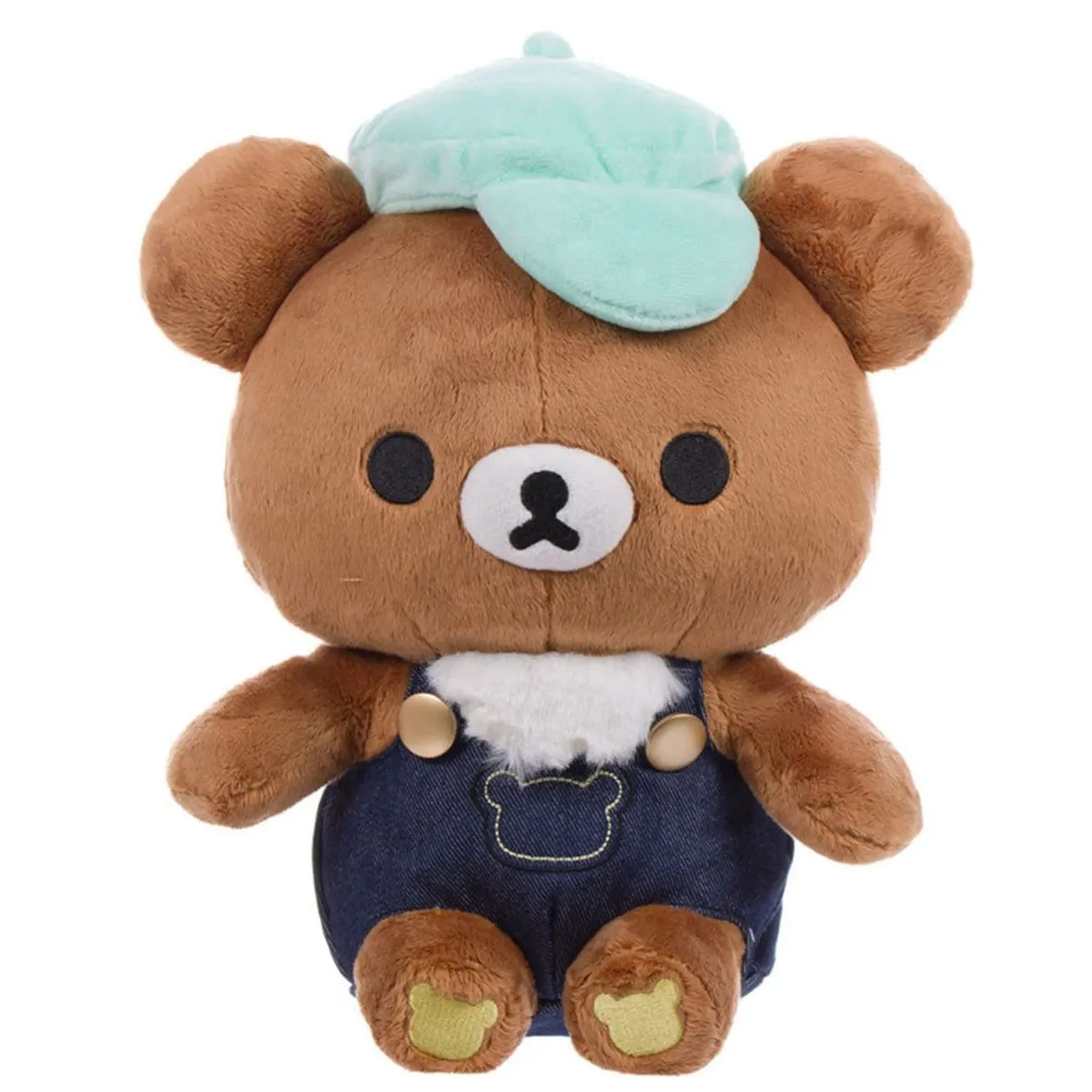 Rilakkuma Chairokoguma In Overalls Plush M