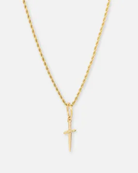 Saint Morta Dagger Pendant Gold