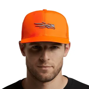 'Sitka' Men's Trucker Cap - Hunt Solids : Blaze Orange