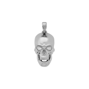 Skull Pendant - White Gold